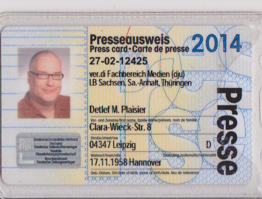 Presseausweis 2014